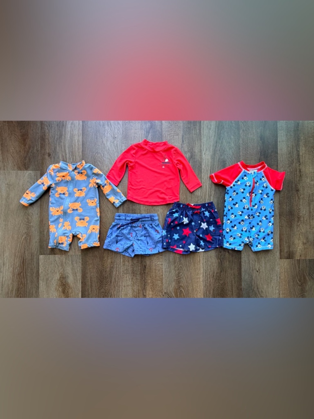 CARTER’S | DISNEY BABY | Swim Bundle | Rash Guard Set | Baby Summer Swimwear